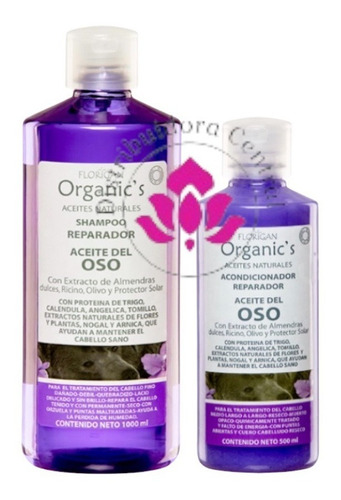 Aceite De Oso Shampoo 1lt. + Acondicionador 500ml. Florigan®