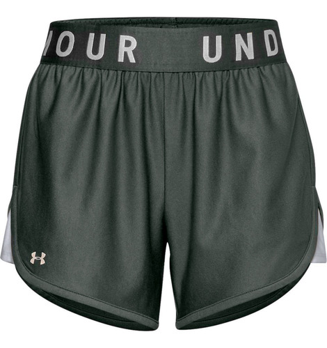 Shorts Under Armour Play Up 5in Mujer-gris