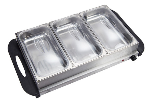 Buffetera Mantenedor Comidas Calientes Chafing 3 Bandejas