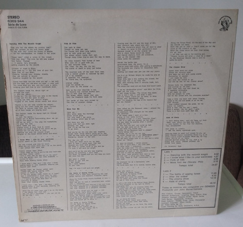 Lp - Genesis - Selling England By The Pound - 1974 (Usado)