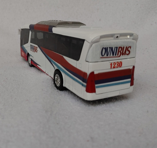 Autobus Ovnibus 18.5cms X 5.5cms Abre Puerta Metalico Nvo