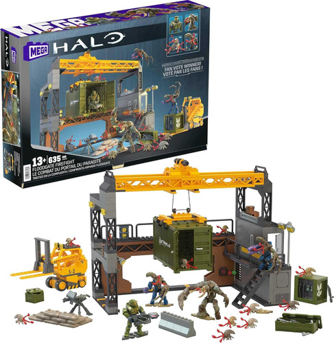 Mega Construx Halo Fábrica Floodgate Firefly Juego Costrucci