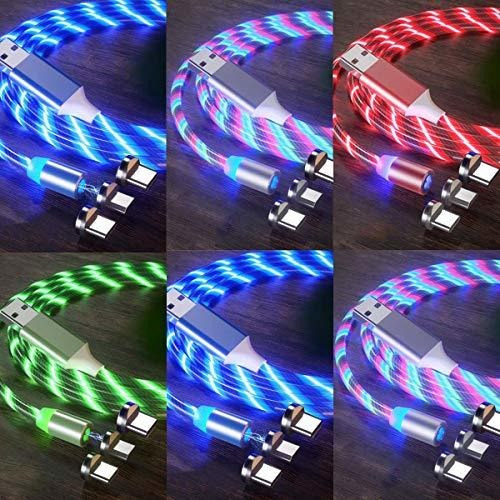 Magnetico Led Que Fluye 6 Unidade Pie 3 1 Para Android Usb D