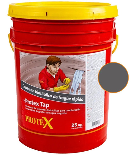 Protex Tap 25kg Tapones Cemento Ultrarápido Hidráulico