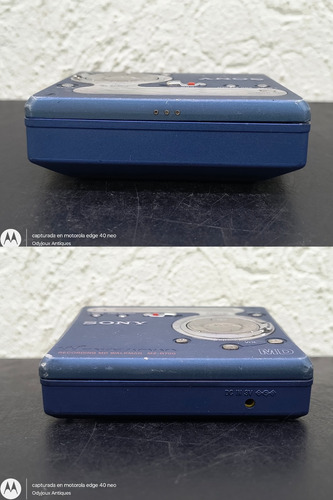 Reproductor Minidisc Sony Md Walkman Mz-r700 No Sirve Lector Azul Acero (Usado)