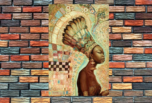 Vinilo Decorativo 40x60cm Arte Africano Mujeres Pin M8