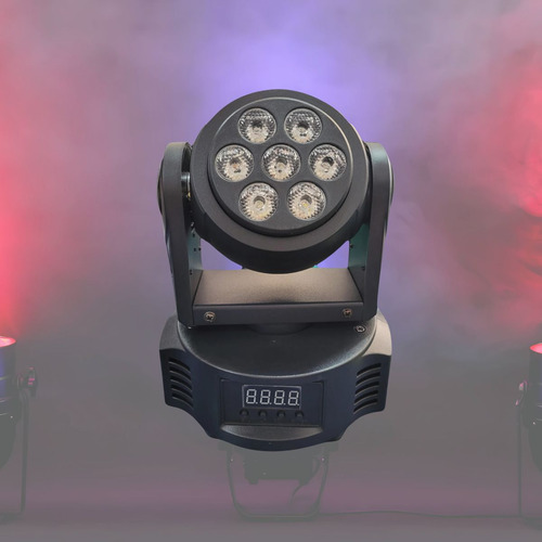 Mini Moving St-m002 Rgbw Head Led Wash 7 Led 9 Canais Bivolt