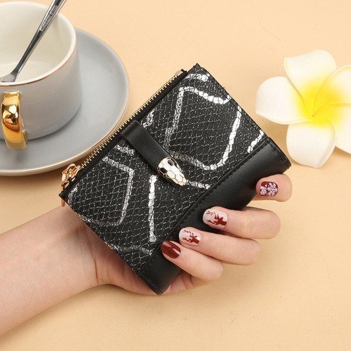 Cartera Corta Con Hebilla Cartera De Mujer Colores Elegir