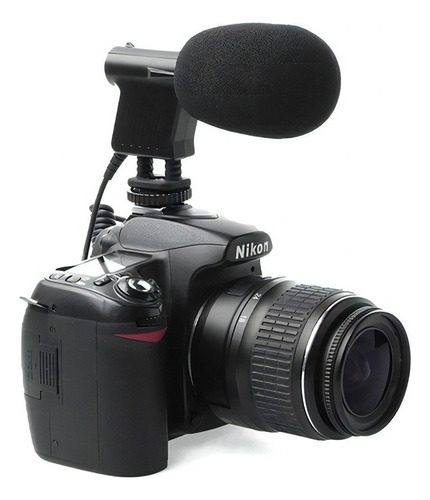 Microfone Boya By-vm01 Condensador Direcional Canon Nikon Cor Preto