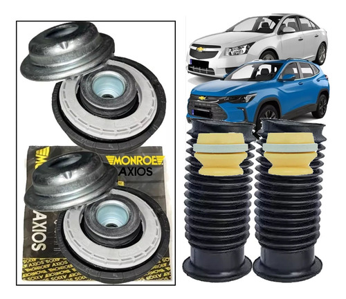 Kit Amortecedor Axios Dianteiro Cruze 2011 12 13 14 15 2016