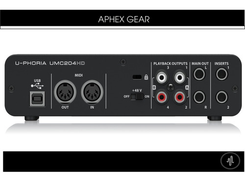 Interface De Audio Behringer U-phoria Umc204hd Envio Gratis