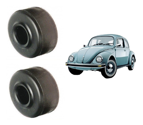 Imagem 1 de 2 de Par De Bucha Do Amortecedor Dianteiro - Vw Fusca 67/...