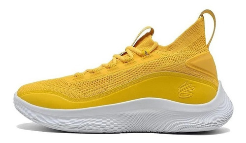 Tênis De Basquete Under Armour Curry 8 Masculino Amarelo