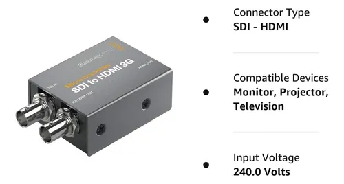 Micro Convertidor Blackmagic Design, De Sdi A Hdmi 3g