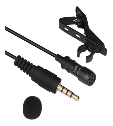Micrófono De Solapa Lavalier 3,5mm Clip Omnidireccional Alta