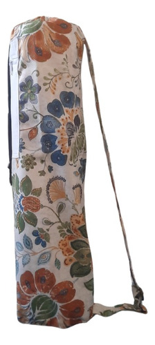 Bolso Porta Mat Yoga - Diseños Flores En Telas Recicladas