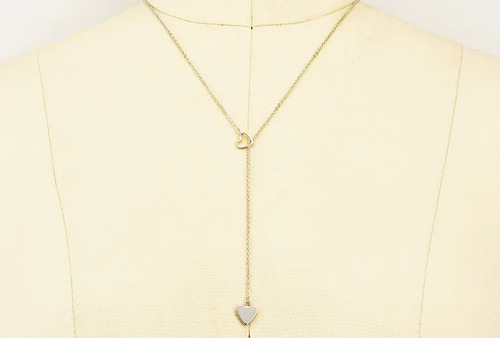 Collar Gargantilla Corazon Colgante Fantasia Plateado