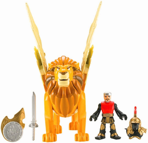 Imaginext Leonidas Y Leon Alado Set Fisher Price Eeuu Mattel