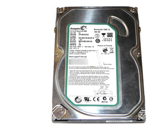 Hdd Seagate Barracuda 160gb St3160318as