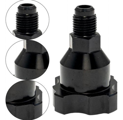 2 Conector Adaptador De Rosca 1p Negra De 10 Mm