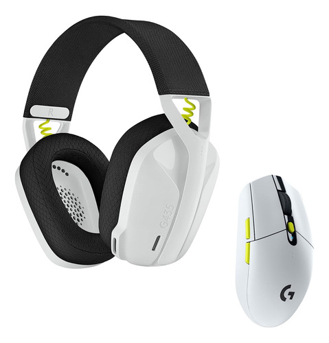 Auricular Y Mouse Logitech G435 Lightspeed Bluetooth Blanco