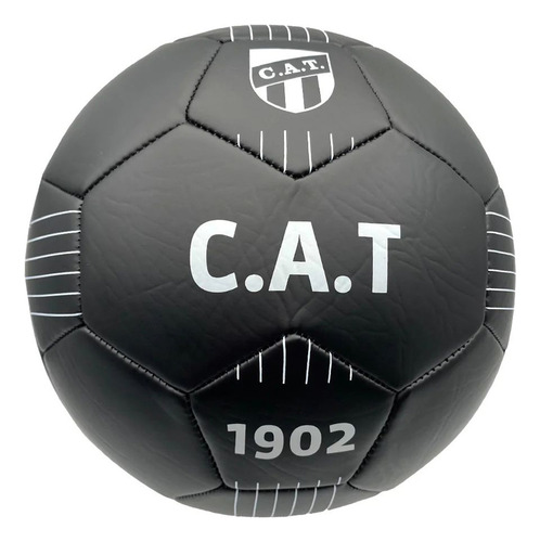 Pelota De Futbol Black Dribbling Atletico Tucuman N5 Negro/p Color Negro