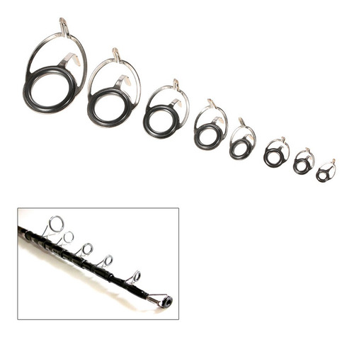 Lixada - Kit De Reparación Para Cañas De Pescar (75 Unidades