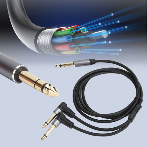 Cable Adaptador Estéreo De 1,5 M/4,9 Pies Y 6,35 Mm A Mono D