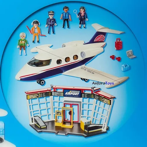 Anforatoys Playmobil 70114 Aeropuerto Con Avi n