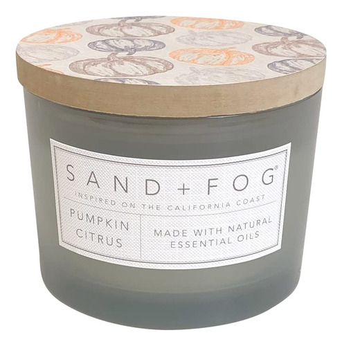 Sand + Fog Vela Perfumada  Citricos De Calabaza  Aromas Y 