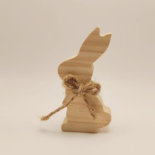 Señal De De Madera, Centro De Mesa De Mesa De Conejo Sin