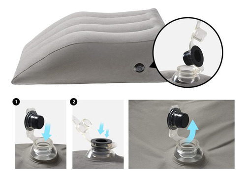 Elevación De La Almohada Del Pie Fácil De Inflar Cuña De