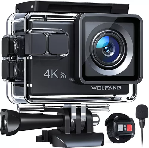 comprar Wolfang Cámara De Acción Deportiva Wifi 4k 20mp Con Micrófono Externo