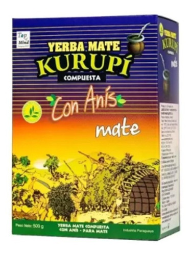Imagem 1 de 5 de Erva Mate Kurupi De Terere 500g Sabor Kurupi Com Anis