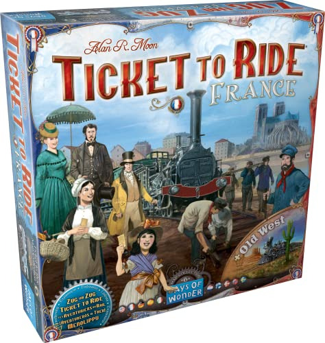 Ticket To Ride France + Old West Board Game Expansion | Trai