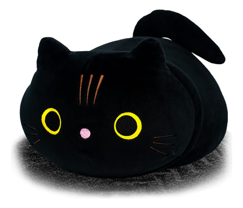 Locisne Almohada De Gato Negro Kawaii De Peluche De Gato Neg