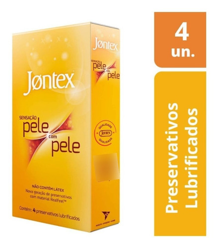 Preservativo Jontex Sensação Pele Com Pele C/ 4 Camisinhas