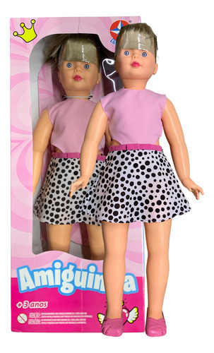 Boneca Infantil Grande Amiguinha Estrela Original 80cm