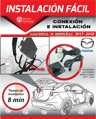Cámara De Reversa Para Mazda 3 Sedan Año 2018