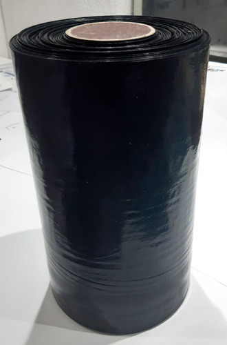 Imagen 1 de 7 de Rollo Negro Polietileno Tubo Bolsa 30cm 50mic 20mts