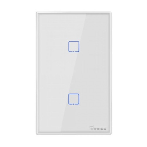 Imagen 1 de 7 de Interruptor Sonoff Wifi Touch 2 Canales Compati Alexa/google