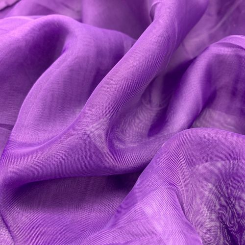 Tela Voile 1 Metro X 3,0 Ancho Ideal Cortinas Decoracion Violeta Liso
