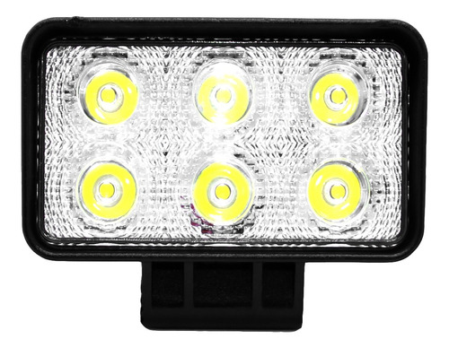 Faro Auxiliar Rectangular 6led 76mm 12/24v