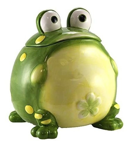 Toby The Toad Frog Cookie Jar Canister For Kitchen Decor And