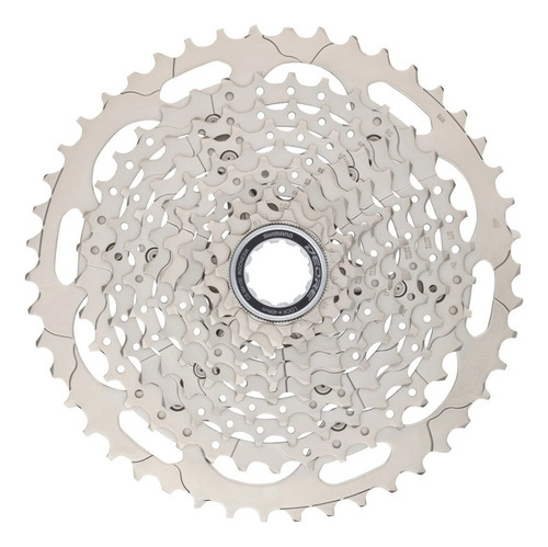 Cassette Shimano Deore Cs M4100 11/46d, 10 V/1 x 10 V, color plateado, número máximo de dientes 46, número mínimo de dientes 11