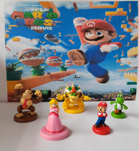 05 Figuras De Mario Bros Originales Nintendo®. (Reacondicionado)