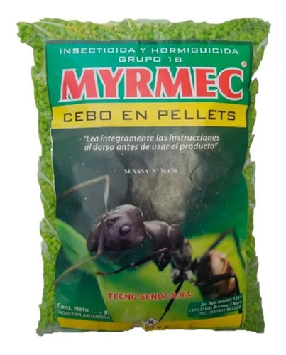 Imagen 1 de 2 de Insecticida Hormiguicida Cebo Myrmec 750 Gr Resistente Agua