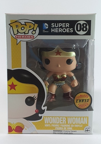 Funko Pop Wonder Woman Chase Dc Metallic (Usado)