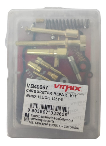 Kit Carburador Wind 125/ck 125t-6 Vitrix