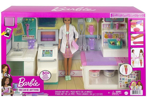Muñeca Barbie Doctora Y Set Clínica Originales 